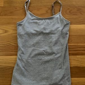 Justice plain grey tank top